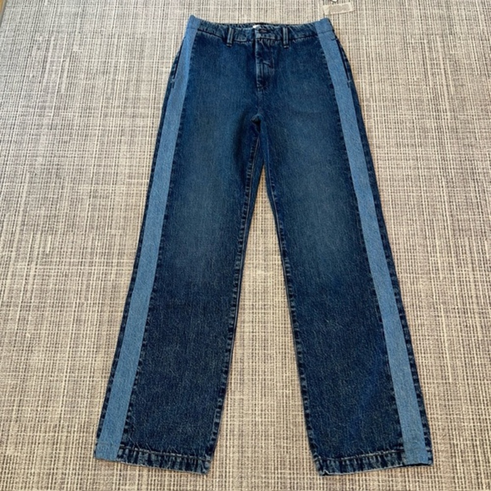 NWT Favorite Daughter The Taylor Tux Trousers Jeans In Havanna Size 26
